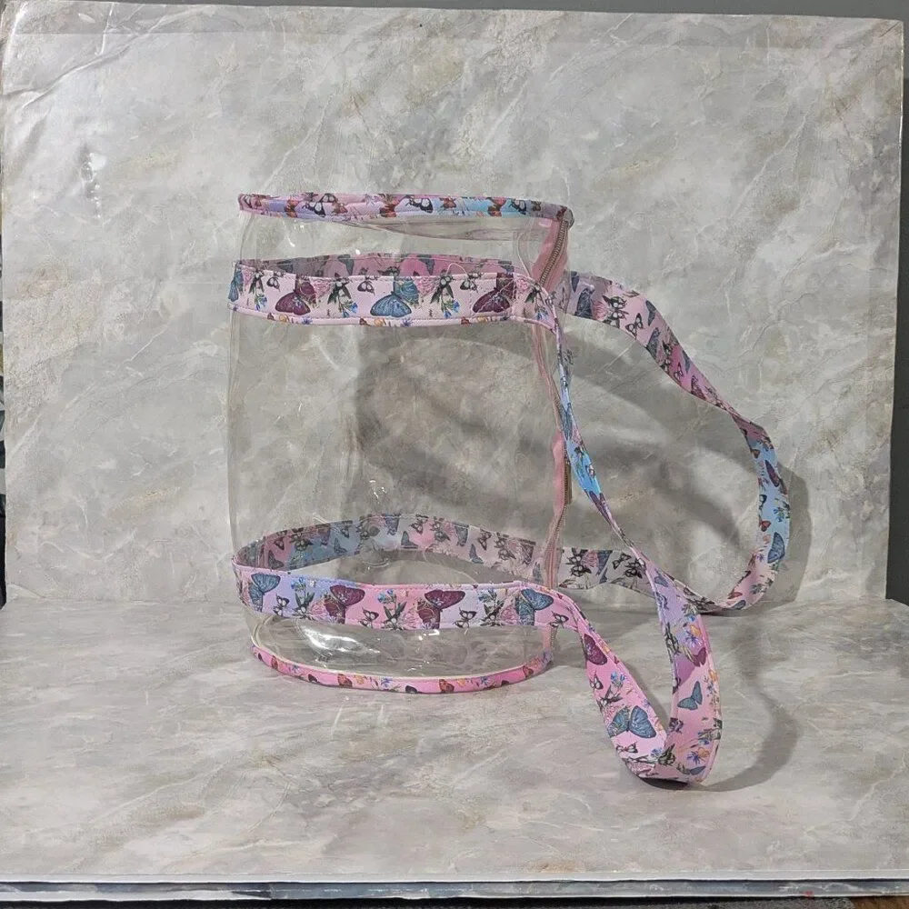 Butterfly Design & See-Through Sleepover Weekend Bag